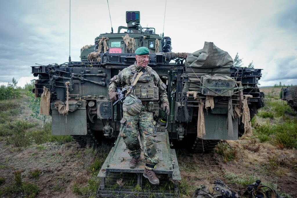 German armoured brigade holds first military exercises in Lithuania