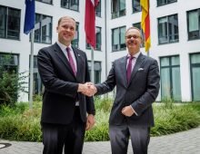 Latvia’s Minister for Economics, Viktors Valainis, and Thomas Steffen, State Secretary at Germany’s Federal Ministry for Economic Affairs and Energy