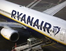 30 January 2023, Cologne: A Ryanair passenger plane is parked at Cologne/Bonn Airport. Photo: Thomas Banneyer/dpa
Credit: Thomas Banneyer/dpa