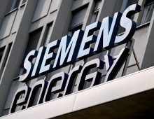 05 August 2025, Berlin: The "Siemens Energy" logo can be seen in the entrance area of the company. Photo: Britta Pedersen/dpa
Credit: Britta Pedersen/dpa