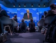 21 January 2026, Switzerland, Davos: US President Donald Trump speaks at the World Economic Forum annual meeting in Davos. Photo: Valeriano Di Domenico/World Economic forum/dpa - ATTENTION: editorial use only and only if the credit mentioned above is referenced in full
Credit: Valeriano Di Domenico/World Economic forum/dpa