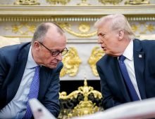 US-Präsident Donald Trump empfängt Bundeskanzler Friedrich Merz (CDU) im Weißen Haus. (zu dpa: «Iran-Gespräche noch diese Woche? - US-Einsatzkräfte verletzt») Foto: Kay Nietfeld/dpa
Credit: Kay Nietfeld/dpa