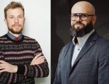 Vytautas Magnus University researchers Dmytro Mamaiev  and Dainius Genys. Publicity picture
