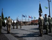The 1st German–Dutch Corps took over the tactical command of the Estonian and Latvian land forces. (Photo: The 1st German-Dutch Corps)