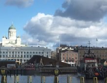 Central Helsinki skyline viewed from Kauppatori. Finland is a popular, if nearby, destination for emigree Estonians. Source: Kai Vare/ERR