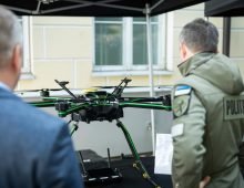 The Estonian government unveiled its new drone roadmap in Tallinn on Friday. June 12, 2026. (Photo: Siim Lõvi/ERR)