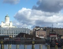 Central Helsinki skyline viewed from Kauppatori. Finland is a popular, if nearby, destination for emigree Estonians. Source: Kai Vare/ERR
