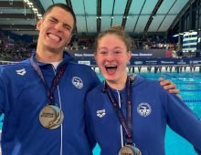 Ralf Tribuntsov and Eneli Jefimova. Source: Estonian Swimming Federation