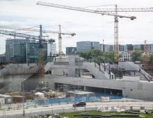 Construction of the Rail Baltica Ülemiste Terminal in Tallinn. Source: Siim Lõvi / ERR