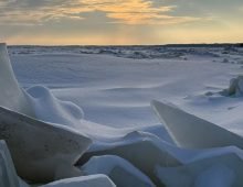 The Latvian nationals were ice fishing when they accidentally crossed the border into Russia Sunday. Source: Mirjam Mõttus/ERR