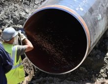 Work on a hydrogen pipeline in Baden-Württemberg, Germany. Source: SCANPIX/DPA/Bernd Weißbrod